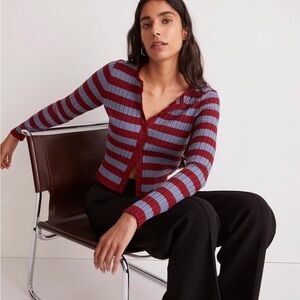 Madewell knit stripe cardigan